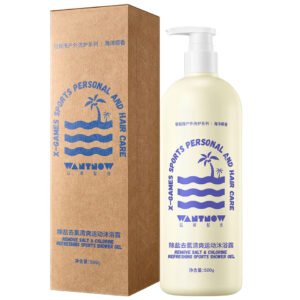 Desalination and dechlorination refreshing sports shower gel